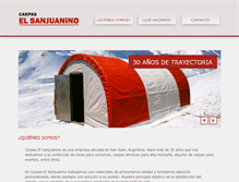 Tablet Screenshot of carpaselsanjuanino.com